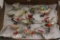 (16) Christmas clip-on glass bird ornaments