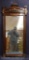 Large Victorian entrance/hall mirror, inlaid wood frame