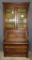 Black Walnut bureau/bookcase w/drop-front desk