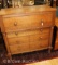 Large Cherry 4-drawer chest of drawers