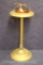 Art Deco Gold metal floor standing ashtray w/figural gazelle handle