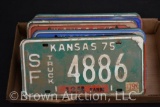 (20) assorted Kansas Truck and Trailer license tags - 60's and 70's