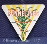 Funnel'ines seed corn heavy metal advertising sign