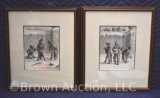 Pr. Black Americana framed prints by Harry Bright, 14