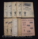 (10) assorted J.I. Case reapair parts manuals