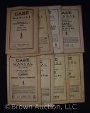 (8) assorted J.I. Case operators manuals
