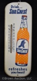 Drink ... Sun Crest advertising thermometer