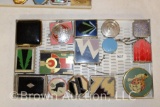 Great assortment of (15) Art Deco makeup and rouge compacts