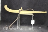 Warren Scale Co. brass hanging beam scale with CI hook