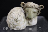 Courtmacsherry Ceramics (handmade in Ireland) laying sheep