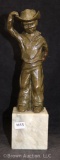 Lee Jones bronze sculpture of young cowboy, 11