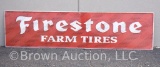 Firestone Farm Tires SST embossed sign - NOS