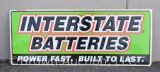Interstate Batteries SST embossed advertising sign