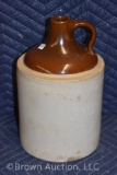 Two tone stoneware crock jug