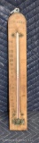 D.C. Prudden/Kansas City advertising wooden thermometer