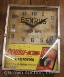 Benrus/Calument baking powder advertising clock