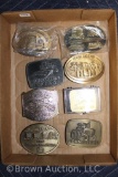 (8) John Deere belt buckles