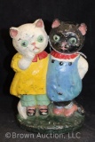 Hubley Twin Kittens cast iron door stop