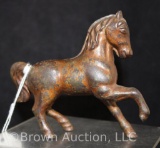 Cast Iron prancing horse bank