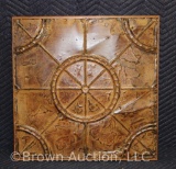 Tin roof tile (mounted)