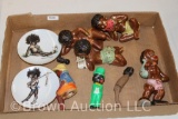 Box lot of Black Americana figurines and plates