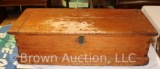Vintage wooden hope chest