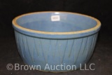 Blue stoneware mixing bowl, 3.5