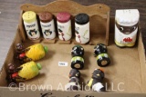 Assortment of Black Americana salt/pepper and spice sets