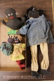 (4) Black Americana cloth dolls