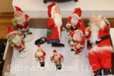 (8) Vintage Santas