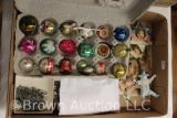 Box lot of Vintage Christmas ornaments