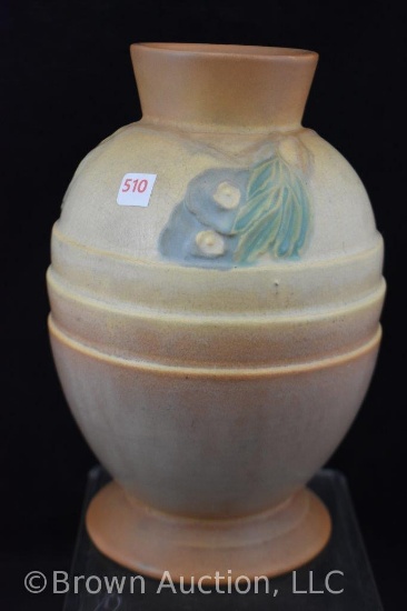 Roseville Futura Egg w/leaves 428-8" vase