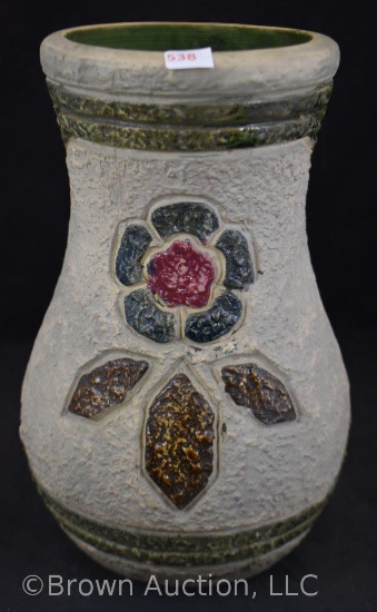 Roseville Mostique 10" vase, gray