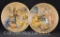 (2) LE Fontanini Christmas plates: 1986 (first annual) and 1988 (3rd annual)