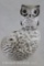 Mrkd. Howard Pierce owl on a rock flower frog, 5