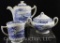 Mrkd. Silverdale/Engand 3 pc. tea set: teapot, creamer and sugar