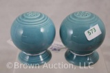 Pr. Fiesta turquoise salt and pepper shakers