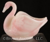 Fenton Rosalene swan figurine