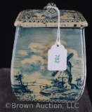 Mrkd. Made in Germany blue delft tea tin box, 5