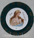 Mrkd. Austria portrait plate, 7.25