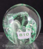 Glass paperweight, 2.75