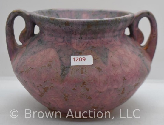 Roseville Carnelian (Glazes) 158-5" bowl/vase, rose tones
