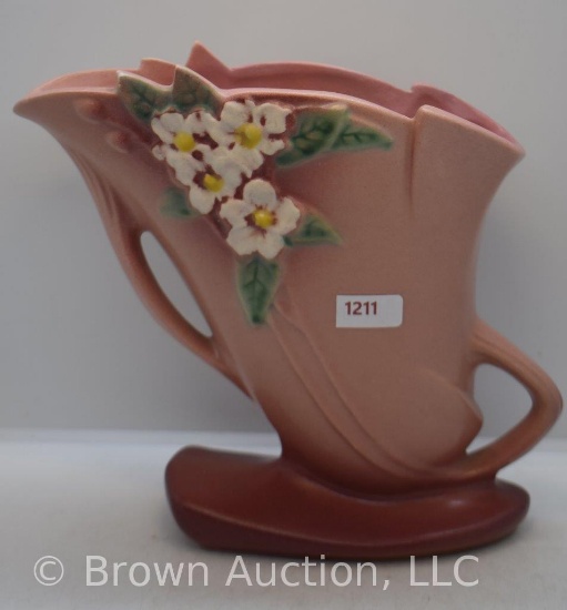 Roseville Mock Orange 972-7" vase, pink