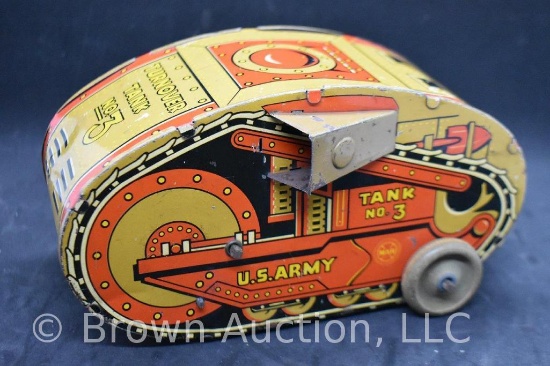 Marx Tank No. 3 tin-litho wind-up toy