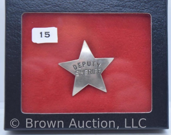 5-point star "Deputy Sheriff" lawman badge