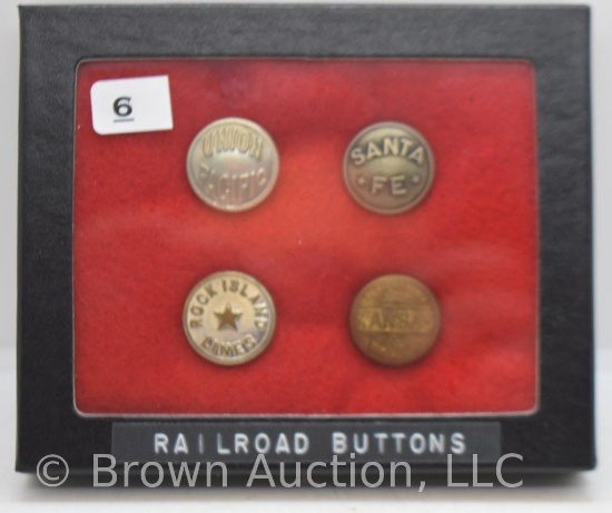 Grouping of Railroad Coat Buttons
