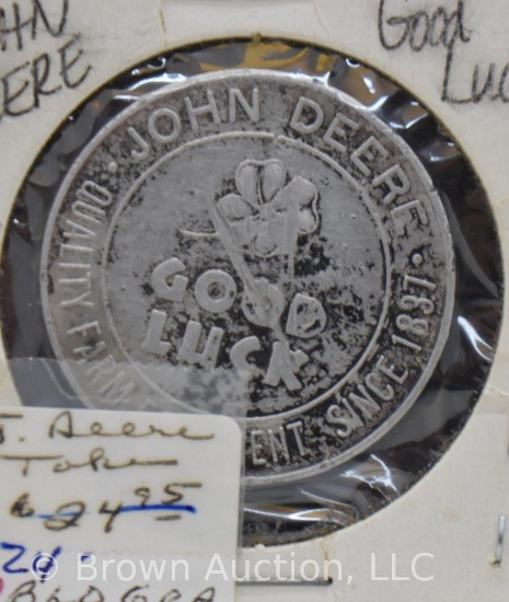 John Deere "Good Luck" token