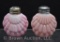 Colsolidated Glass pink Fan salt and pepper set
