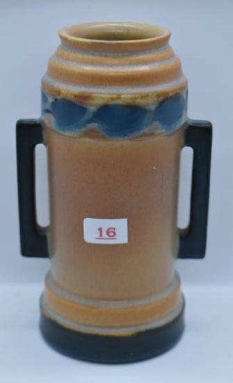 Roseville Futura 381-6" (Beer Mug) 6" vase, brown