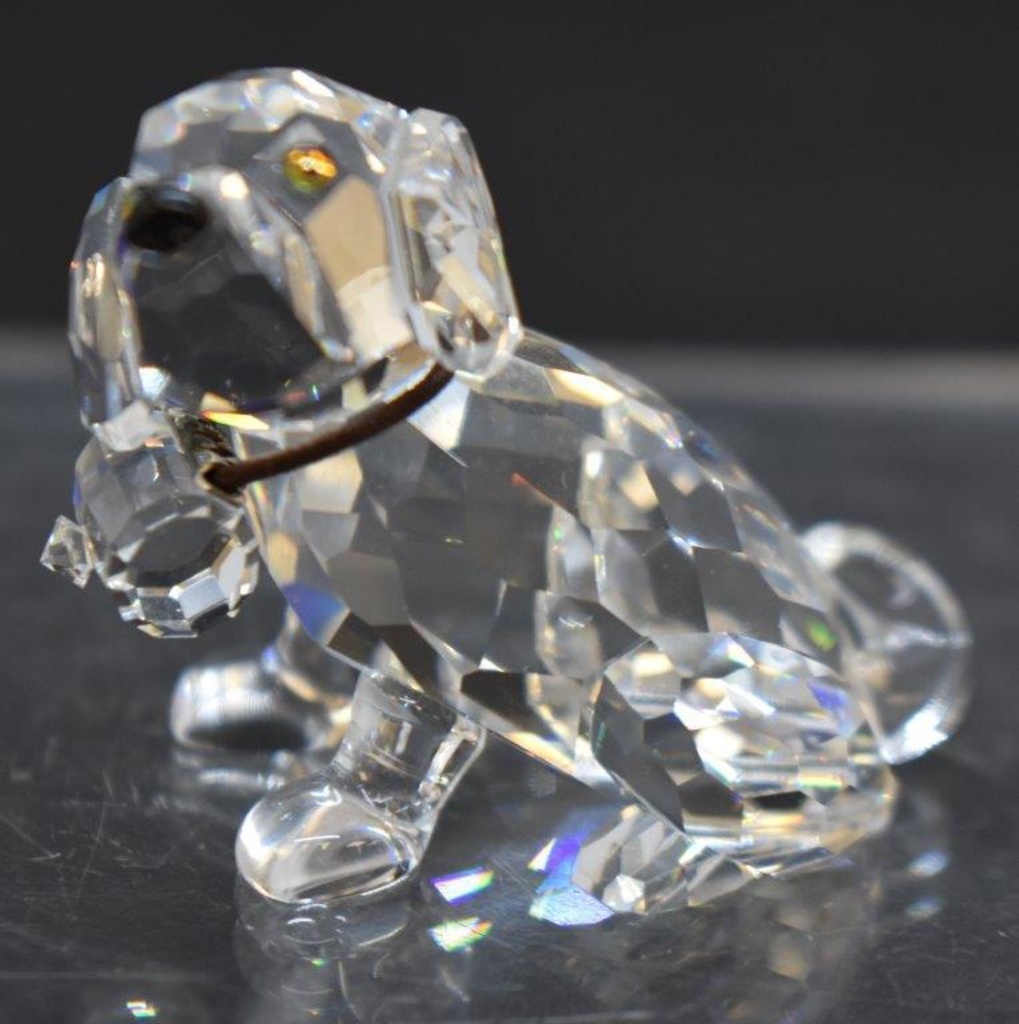 Swarovski Puppies: Bernie the St. Bernard and Bruno the French Bulldog |  Art, Antiques & Collectibles Glass & Pottery | Online Auctions | Proxibid